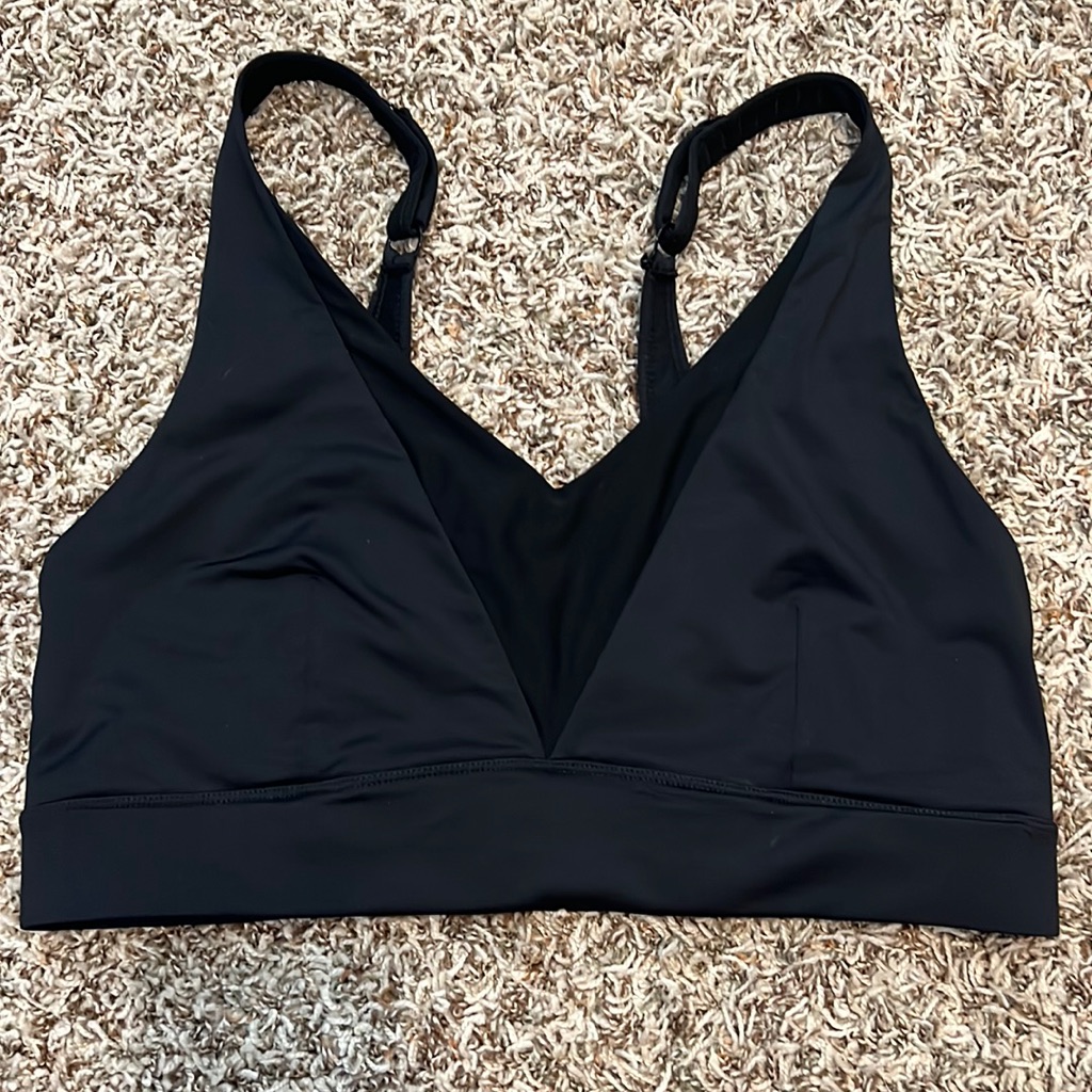 Zyia Black Adjustable Mesh Bra - Xl